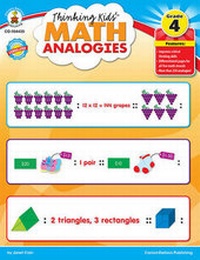 Enlarge image Cover: Thinking Kids'(tm) Math Analogies, Grade 4 - Carson Dellosa Education