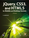 Abbildung von: jQuery, CSS3, and HTML5 for Mobile and Desktop Devices - Mercury Learning & Information