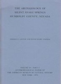 Cover: The Archaeology of Silent Snake Springs, Humboldt County, Nevada - North American Archaeology Fund, Amnh