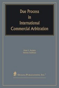 Abbildung von: Due Process in International Commercial Arbitration - Oceana Publications
