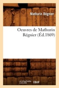 Cover: Oeuvres de Mathurin Regnier (Ed.1869) - Hachette Livre - BNF