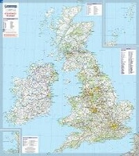 Abbildung von: Great Britain & Ireland - Michelin rolled & tubed wall map Encapsulated - Michelin Editions des Voyages