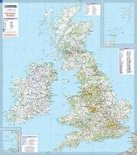 Abbildung von: Great Britain & Ireland - Michelin rolled & tubed wall map Paper - Michelin Editions des Voyages