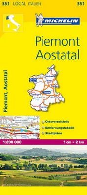 Abbildung von: Michelin Piemont, Aostatal - Michelin Editions des Voyages