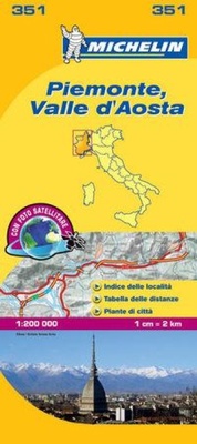 Abbildung von: Piemonte & VA - Michelin Local Map 351 - Michelin Editions des Voyages