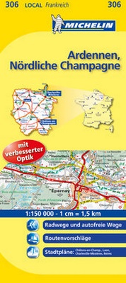 Abbildung von: Michelin Ardennen, Nördliche Champagne - Michelin Editions des Voyages