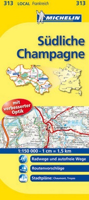 Abbildung von: Michelin Südliche Champagne - Michelin Editions des Voyages