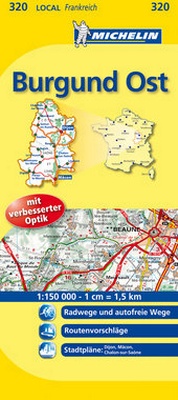 Abbildung von: Michelin Burgund Ost - Michelin Editions des Voyages