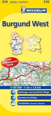 Abbildung von: Michelin Burgund West - Michelin Editions des Voyages