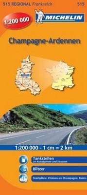 Abbildung von: Michelin Champagne-Ardennen - Michelin Editions des Voyages