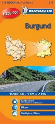 Abbildung von: Michelin Burgund - Michelin Editions des Voyages