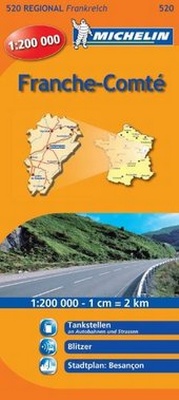 Abbildung von: Michelin Franche-Comte - Michelin Editions des Voyages