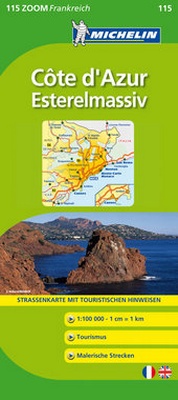 Abbildung von: Michelin Cote d'Azur - Esterelmassiv - Michelin Editions des Voyages