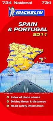 Abbildung von: Spain & Portugal National Map 2011 2011 - Michelin Editions des Voyages