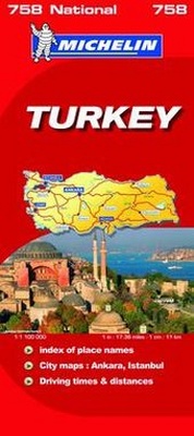 Abbildung von: Turkey National Map - Michelin Editions des Voyages