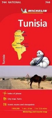 Abbildung von: Tunisia - Michelin National Map 744 - Michelin Editions des Voyages