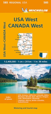Abbildung von: Michelin USA West, Kanada West - Michelin Editions des Voyages