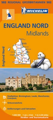 Abbildung von: Michelin England Nord, Midlands - Michelin Editions des Voyages
