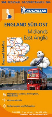 Abbildung von: Michelin England Süd-Ost, Midlands, East Anglia - Michelin Editions des Voyages