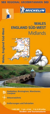 Abbildung von: Michelin Wales, England Süd-West, Midlands - Michelin Editions des Voyages