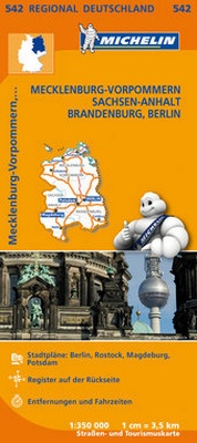 Abbildung von: Michelin Mecklenburg-Vorpommern, Sachsen-Anhalt, Brandenburg, Berlin - Michelin Editions des Voyages
