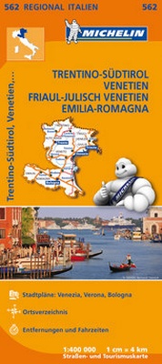 Abbildung von: Michelin Trentino-Südtirol, Venetien, Friaul-Julisch Venetien, Emilia-Romagana - Michelin Editions des Voyages