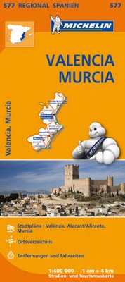 Abbildung von: Michelin Valencia, Murcia - Michelin Editions des Voyages