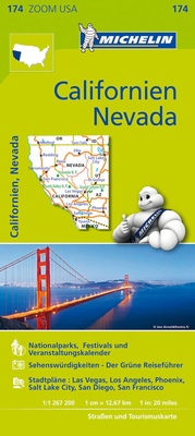Abbildung von: Michelin Californien Nevada - Michelin Editions des Voyages