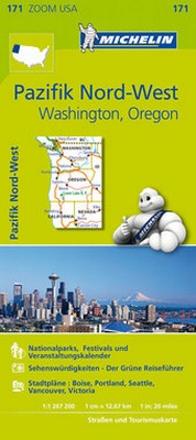 Abbildung von: Michelin Pazifik Nord-West, Washington, Oregon - Michelin Editions des Voyages