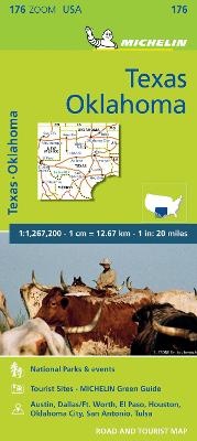 Abbildung von: Texas Oklahoma - Zoom Map 176 - Michelin Editions des Voyages