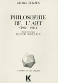 Cover: Philosophie de l'Art (1912-1914) - Klincksieck