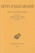 Cover: Denys d'Halicarnasse, Opuscules Rhetoriques - Les Belles Lettres