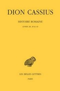 Cover: Dion Cassius, Histoire Romaine - Les Belles Lettres