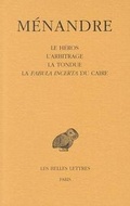 Cover: Menandre - Les Belles Lettres