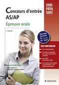 Cover: Concours d'entr&eacute;e AS/AP. &Eacute;preuve orale - Elsevier