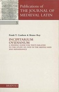 Cover: Incipitarium Ovidianum - Brepols N.V.