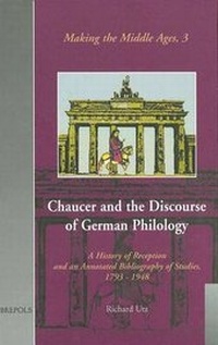 Enlarge image Cover: Chaucer and the Discourse of German Philology - Brepols N.V.