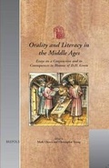 Cover: Orality and Literacy in the Middle Ages - Brepols N.V.