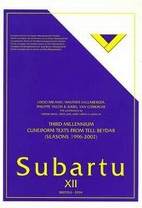 Enlarge image Cover: Third Millenium Cuneiform Texts from Tell Beydar (Seasons 1996-2002) - Brepols N.V.