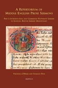 Cover: A Repertorium of Middle English Prose Sermons - Brepols N.V.