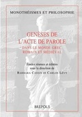 Cover: Geneses de l'Acte de la Parole - Brepols N.V.
