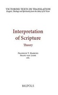 Cover: VTT 03 Interpretation of Scripture: Theory, Harkins, van Liere - Brepols N.V.