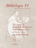 Cover: The Legacy of Bernard de Montfaucon - Brepols N.V.