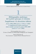 Cover: Bibliographie Analytique de la Priere Grecque Et Romaine - Brepols N.V.