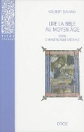 Cover: Lire La Bible Au Moyen Age - Librarie Droz