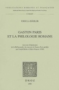 Cover: Gaston Paris Et la Philosophie Romane - Librarie Droz