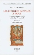 Cover: Les Entrees Royales A Paris - Droz