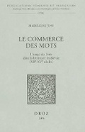 Cover: Le Commerce Des Mots - Librarie Droz