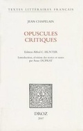 Cover: Jean Chapelain - Librarie Droz