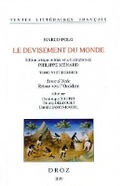 Cover: Marco Polo, Le Devisement Du Monde - Librarie Droz